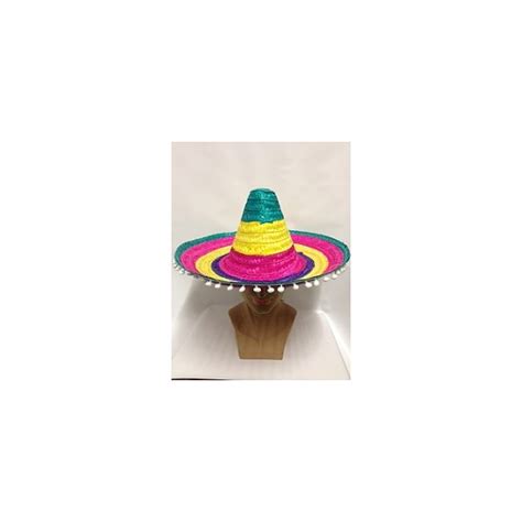 Large Straw Mexican Sombrero Hat