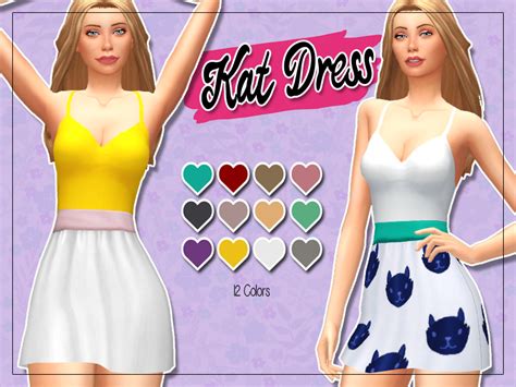 Kass Kat Dress Maxis Match Sims 4 Updates ♦ Sims 4