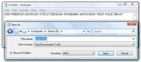 Test Your Antivirus With The Eicar Test File