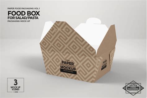 Download Salad/Pasta Box Packaging Mock Up By INC Design Studio ...
