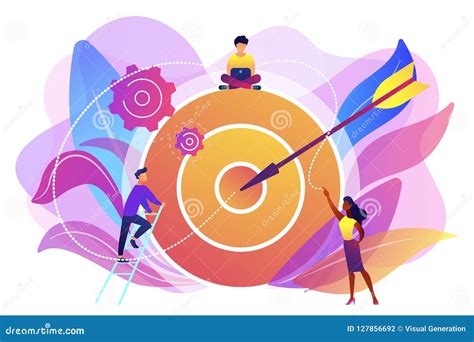 Goals And Objectives Concept Vector Illustration Stock Vector