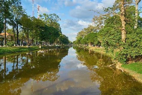 Hd Wallpaper River Flowing Water Nature Green Flowing Water Tree