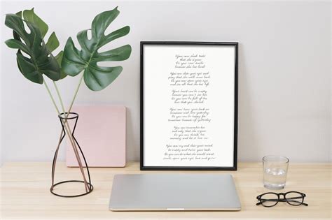She Is Gone Funeral Reading Print Poem Funeral Favors Etsy