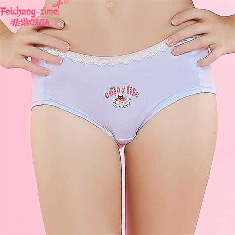 New Arrival Free Shipping Feichangzimei Girl Panties White Green Pink Cotton Solid Panties