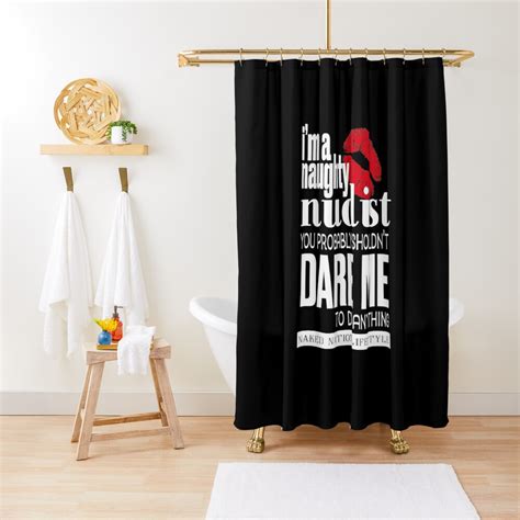 Naughty Nudist Shower Curtain By NakedNationLife Redbubble