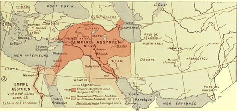 Carte De L Empire Assyrien Viiie Et Viie Si Cles Av J C
