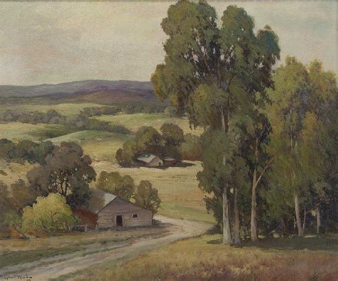 Robert Wood California Landscape Oil On