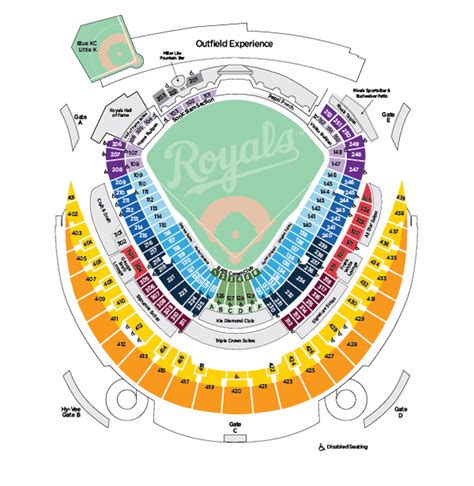33 Kauffman Stadium Seating Map Maps Database Source