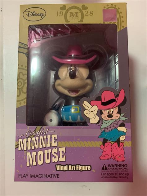 Clearing Disney Cowgirl Minnie Mouse Vinyl Art Figurine Hobbies