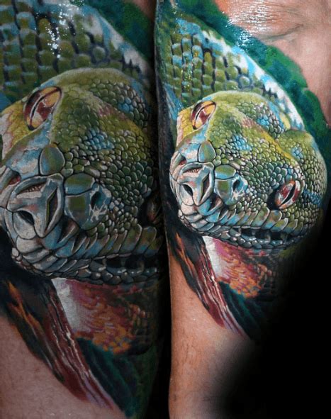What are your favorite types of 3d tattoos? 50 3D Snake Tattoo Designs For Men - Reptile Ink Ideas | Snake tattoo, Snake tattoo design ...