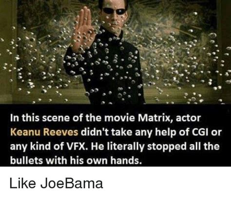 In This Scene Of The Movie Matrix Actor Keanu Reeves Didn