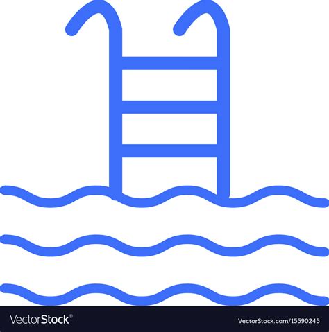 Swimming Pool Sign Royalty Free Vector Image Vectorstock