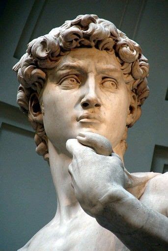 El David Detalles De La Escultura Florencia Italia Michelangelo