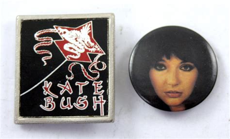 Kate Bush Badges 2 X Vintage Kate Bush Pin Badges 1774170630