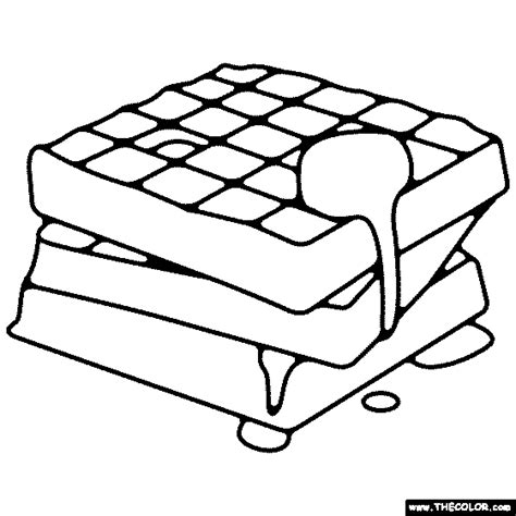 Waffle Coloring Pages Sketch Coloring Page