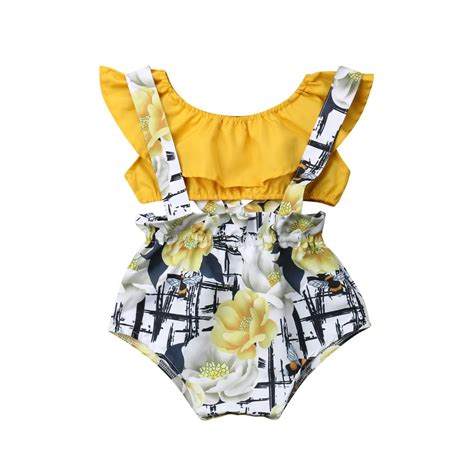 2019 Boutique Girl Clothes Newborn Kids Baby Girls Floral Tube Top