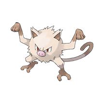 However, because it goes into a towering rage almost instantly, it is impossible for anyone to flee its wrath. Mankey | Pokédex
