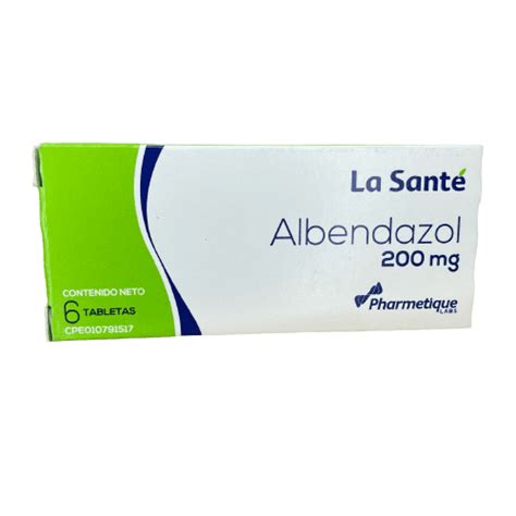 Albendazol Tab 200 Mg X 6 La Sante FarmaClickAdonay