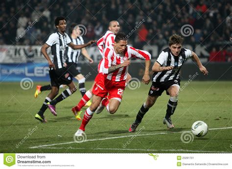 Paok football club, commonly known as paok fc, paok thessaloniki or simply paok, is a greek professional football club based in thessaloniki, macedonia. Football Match Between Paok And Olympiakos Editorial Photo ...