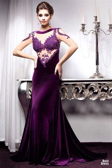 The Color Is Beautiful Velvet Evening Dress Gorgeous Dresses