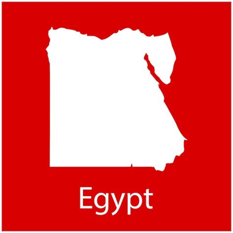 Premium Vector Egypt Map Icon Vector