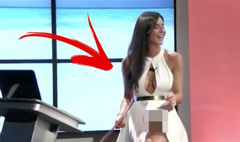 Wardrobe Malfunction Italian Presenter Accidentally Flashes Underwear On Live Tv Life Life