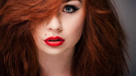 sexy cute and beautiful pierced red hair girl wallpaper 2082 1920x1080 1080p wallpaper