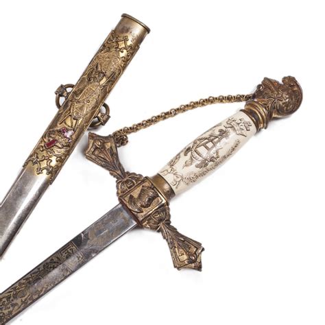 Antique Masonic Knights Templar Sword On