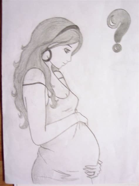 Pregnant Belly Drawing