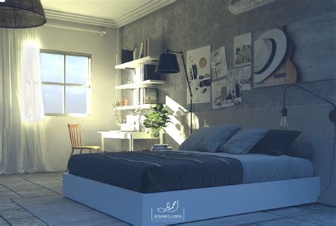 Single Bedroom Interior Design On Behance