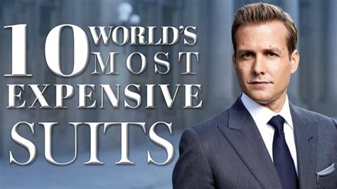 10 Most Expensive Suits Worlds Top 10 Most Expensive Men Suits Youtube