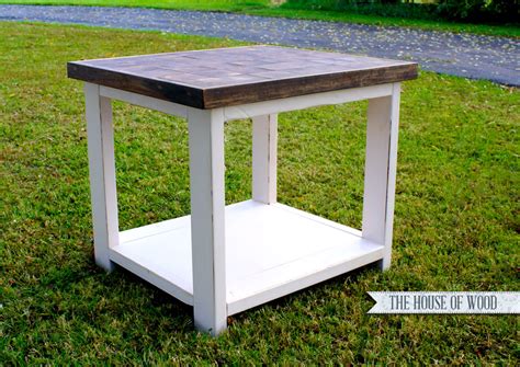 DIY End Grain End Table
