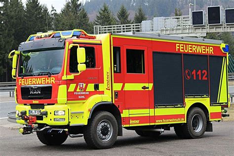 Man Tgm 10 340 Lentner Tslf First Attack Vehicles Tunnel Fire Department Suhl Fire Brigade