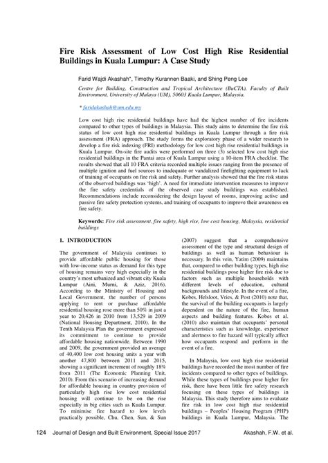 4 downloads 88 views 5mb size. (PDF) Fire Risk Assessment of Low Cost High Rise ...