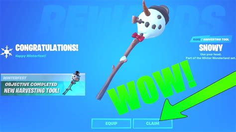► all 14 free winterfest presents opened.! *NEW* How To UNLOCK SNOWY STICK Pickaxe😍(Christmas Day ...