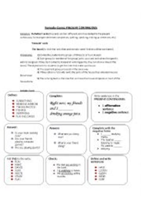 The 44 sounds help distinguish one word or meaning from another. English worksheets: Present Continuous TORNADO GAME