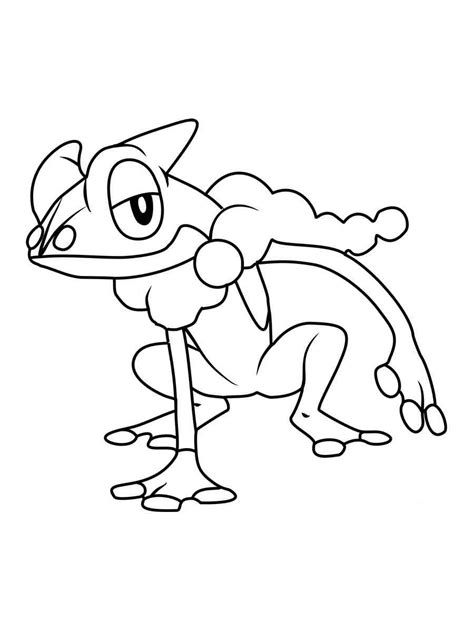 Frogadier Pokemon Coloring Page Coloring Home