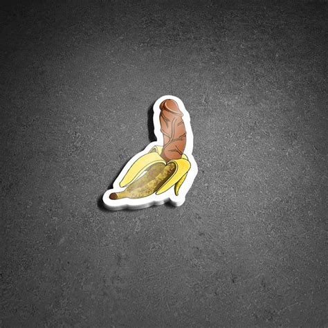 Buy 4 Get 1 Free Cock Banana Gag T Dick Sticker Penis Etsy