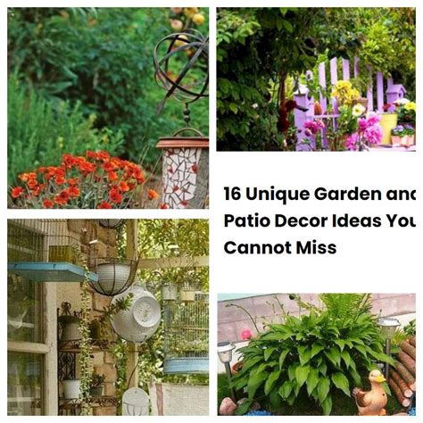 16 Unique Garden And Patio Decor Ideas You Cannot Miss Sharonsable
