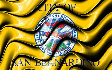 San Bernardino Flag United States Cities California 3d Art Flag Of