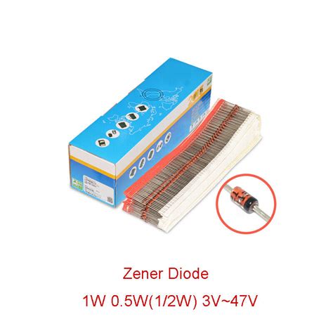 1w 12w Zener Diode 3v 33v 51v 56v 62v 68v 12v 15v 16v 20v 24v 33v