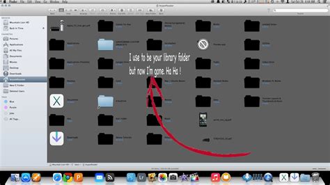 How To View The Library Folder In Os X Mavericks Youtube