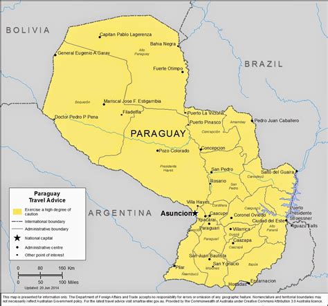 Mapa Do Paraguai E Brasil