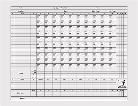 Baseball Scorecard Fill Online Printable Fillable Blank Pdffiller