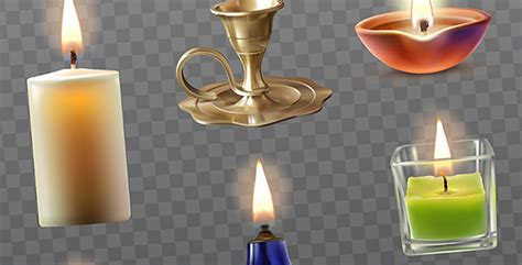 وکتور طراحی مجموعه شمع های مختلف فری پیک ایرانی پیک فری وکتور