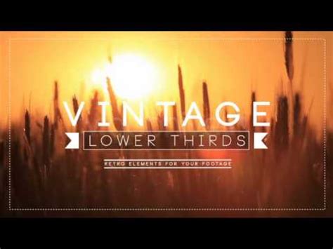 Download after effects templates, videohive templates, video effects and much more. Free After Effects Opener Vintage Lower Third After ...