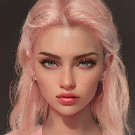 Beautiful Woman Dnd Character Inspiration Beautiful Dungeons And Dragons Portrait Pink Hair
