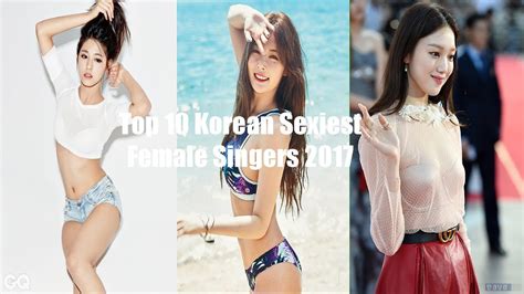 Top 10 Korean Sexiest Female Singers 2017 K Pop Hyuna Lee Sung