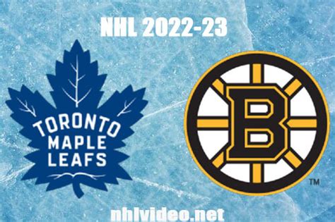 Toronto Maple Leafs Vs Boston Bruins Full Game Replay Jan 14 2023 Nhl