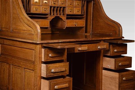 Dutchcrafters roll top desks are made by hand, built by the amish right here in the usa. Oak Pedestal Roll Top Desk For Sale at 1stdibs